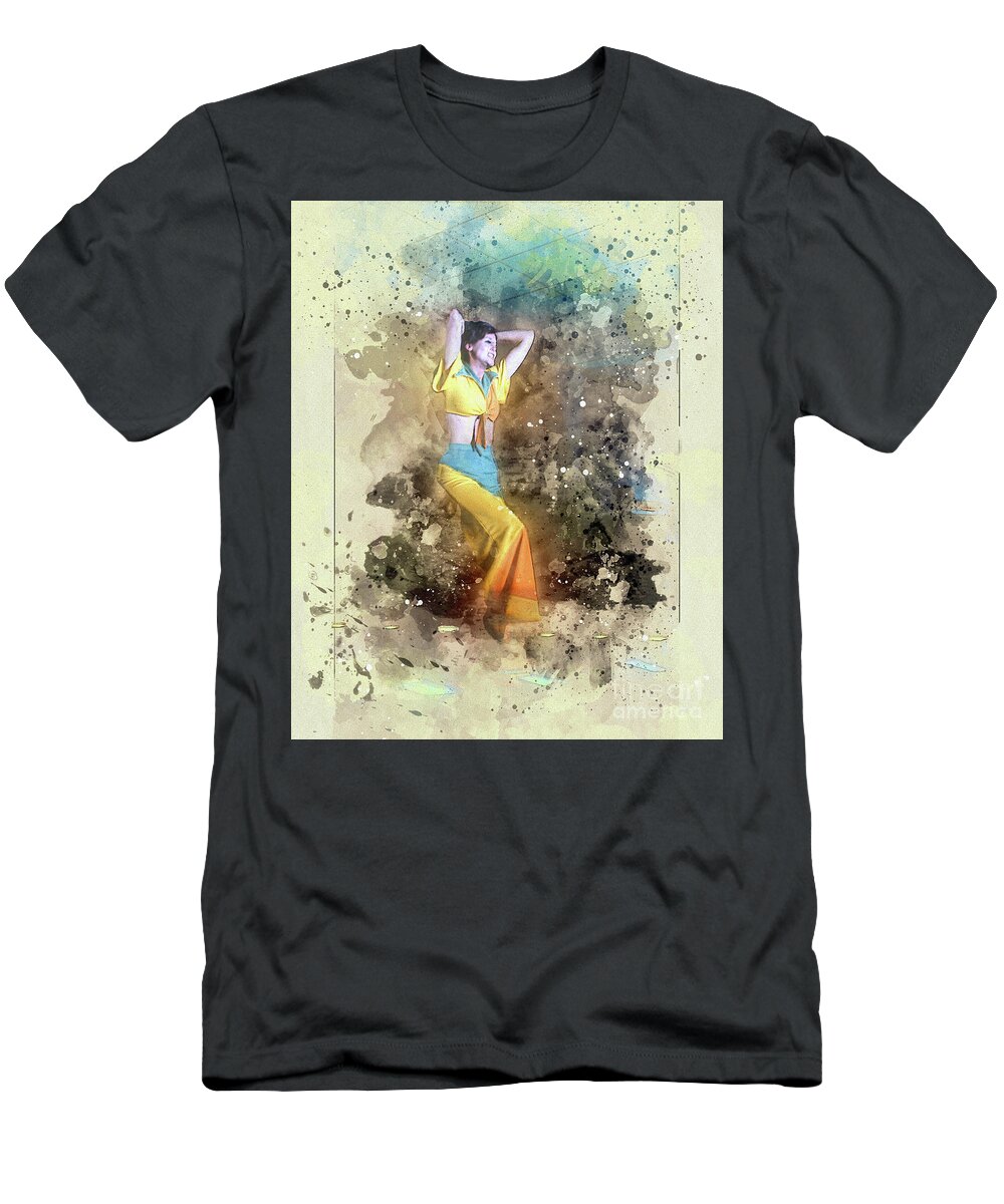 Deco Dancer T-Shirt featuring the digital art Stage Dancer by Anthony Ellis