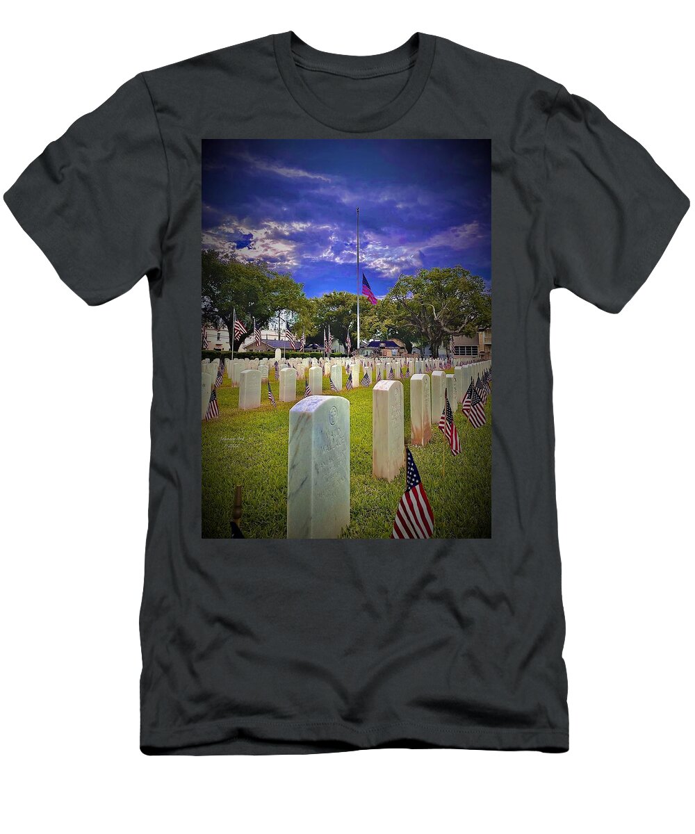 Memorial Weekend T-Shirt featuring the photograph Stand Tall America by John Anderson