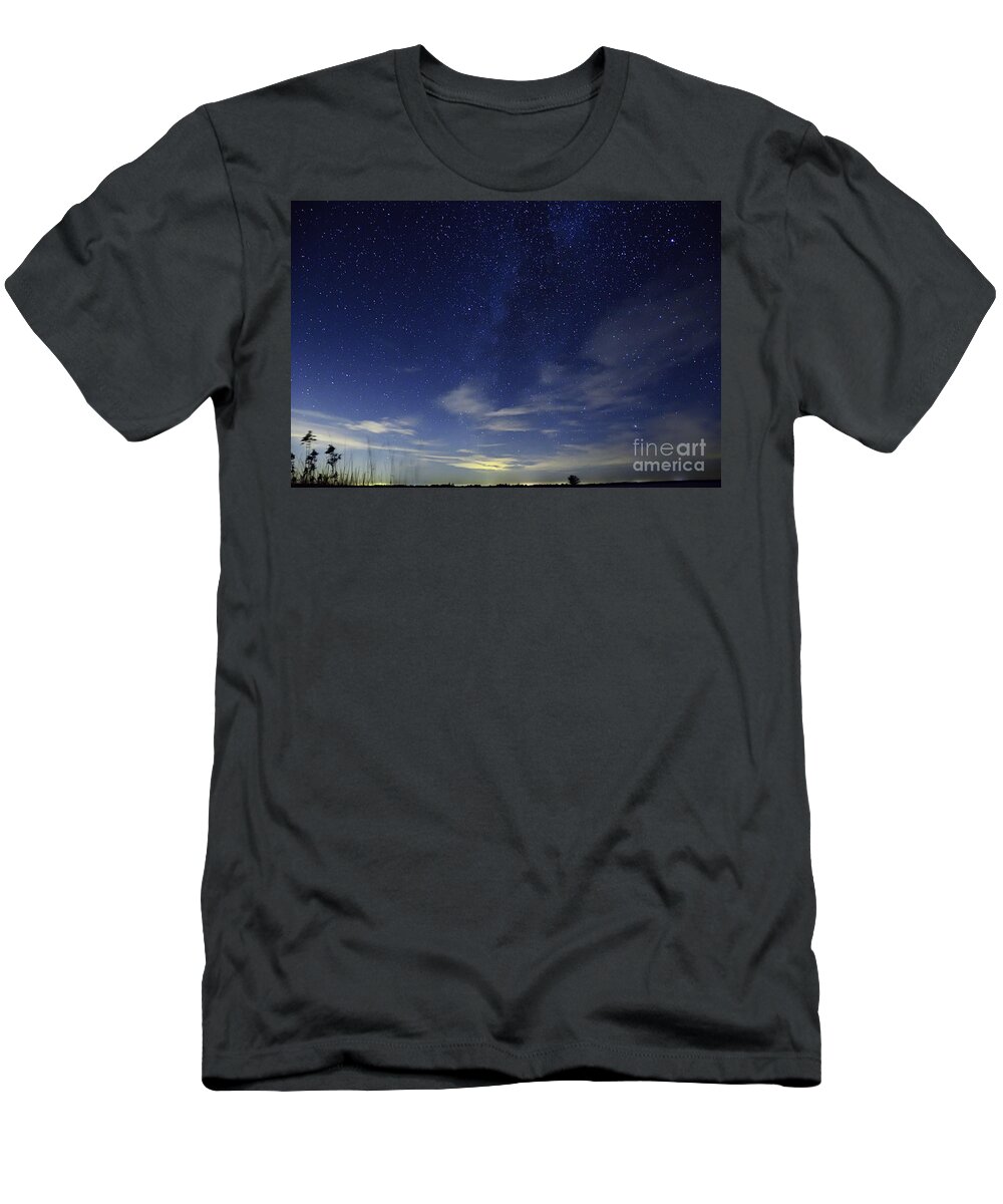 Photography T-Shirt featuring the photograph Starry Starry Night by Larry Ricker