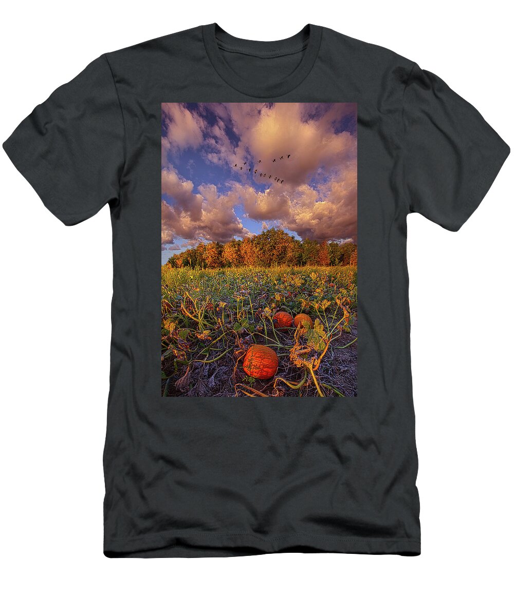 Season T-Shirt featuring the photograph Stay For Just A While by Phil Koch