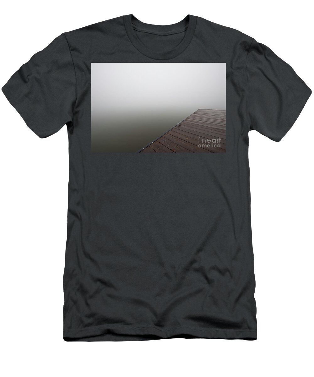 Fog T-Shirt featuring the photograph Step into the Abyss - Sea Fog by Dale Powell