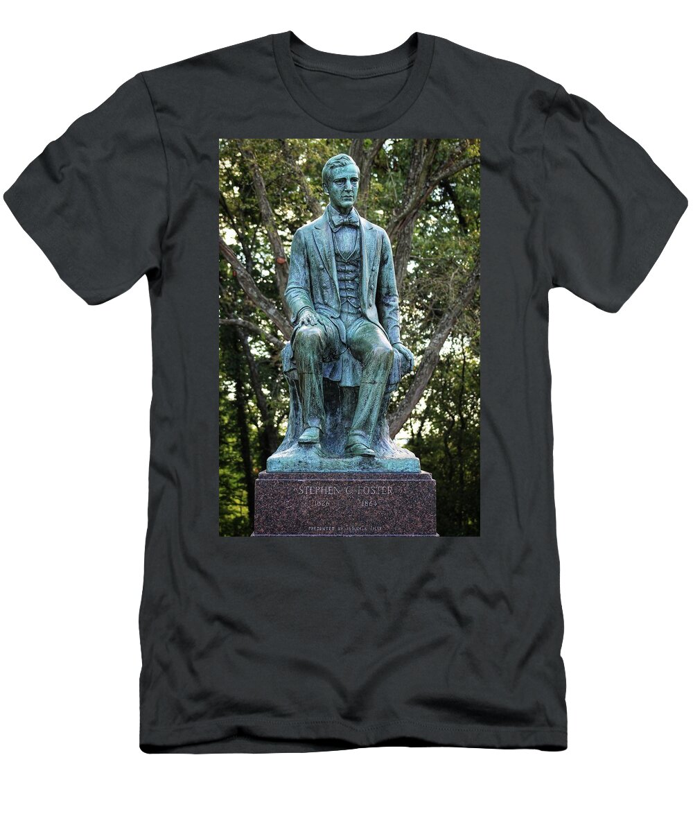 Alms Park T-Shirt featuring the photograph Stephen C Foster by Gregory A Mitchell Photography