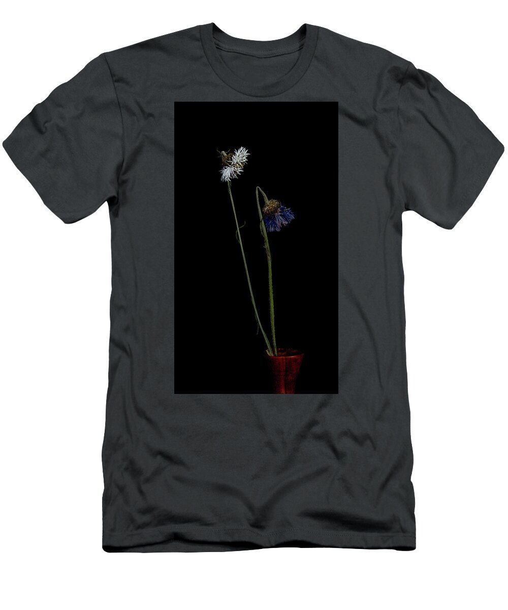 Still Life T-Shirt featuring the photograph Still together, still life with flowers by Alessandra RC