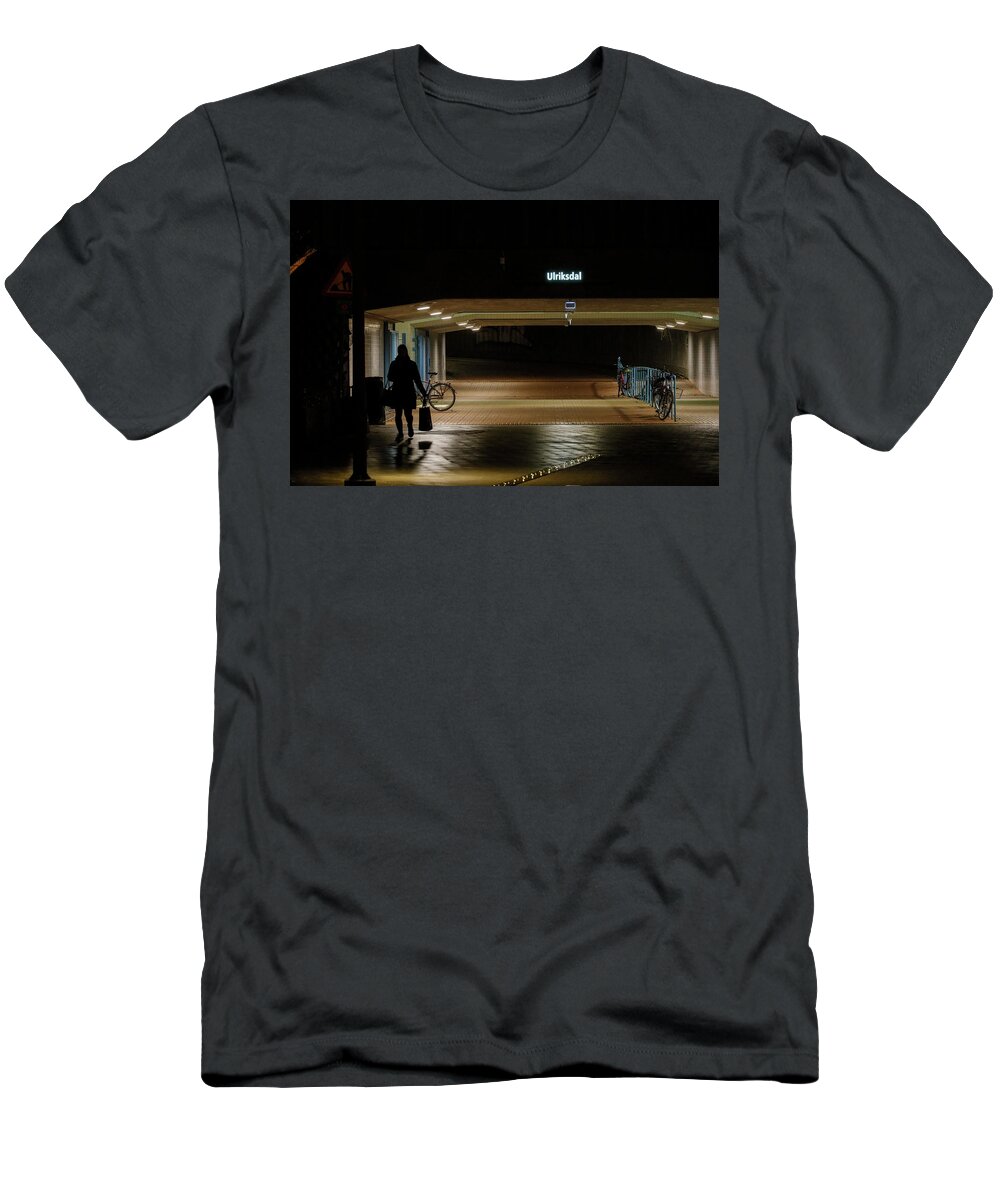 Architecture T-Shirt featuring the photograph Stockholm underpass by Alexander Farnsworth