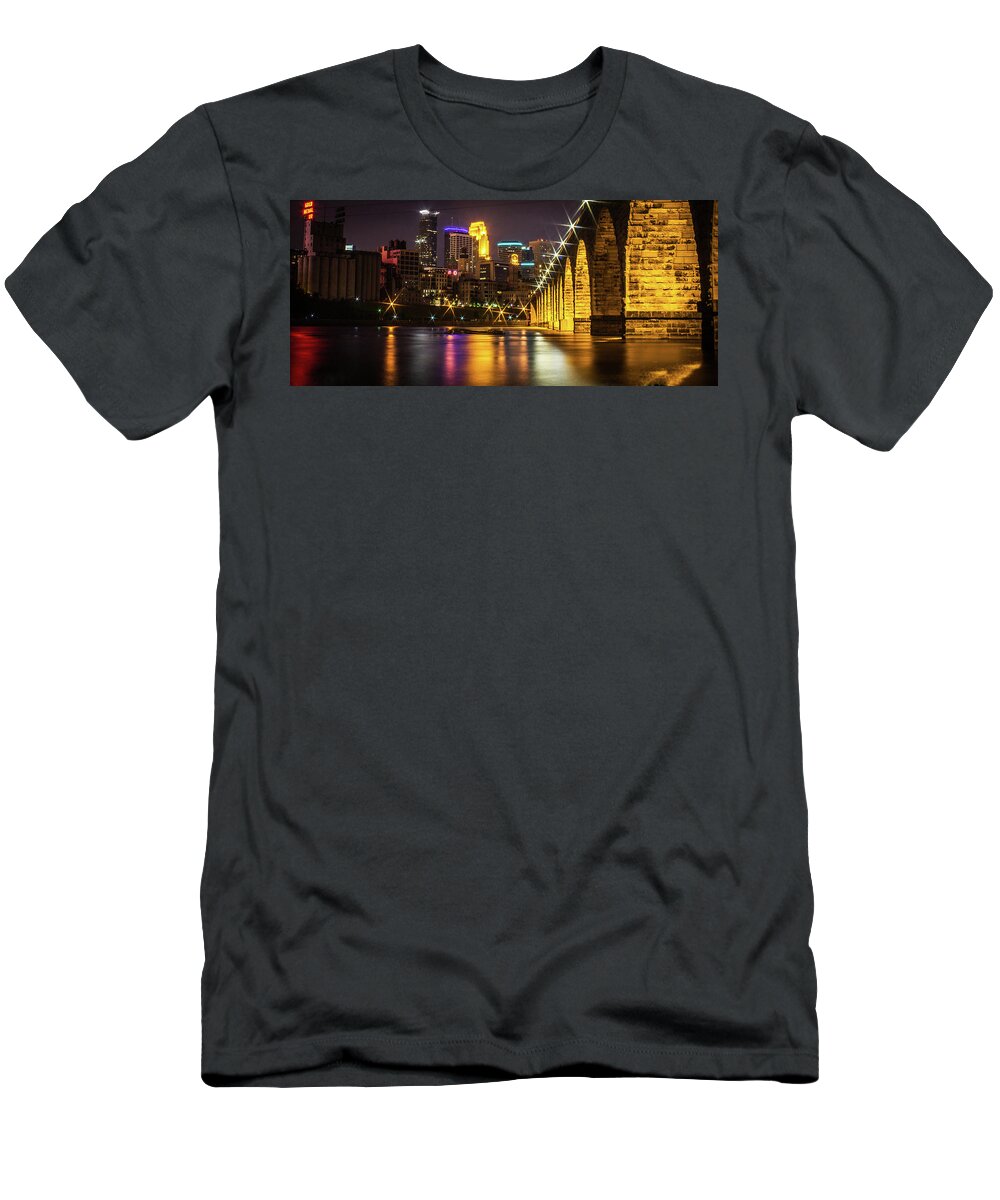  T-Shirt featuring the photograph Stonearch Glowing by Nicole Engstrom