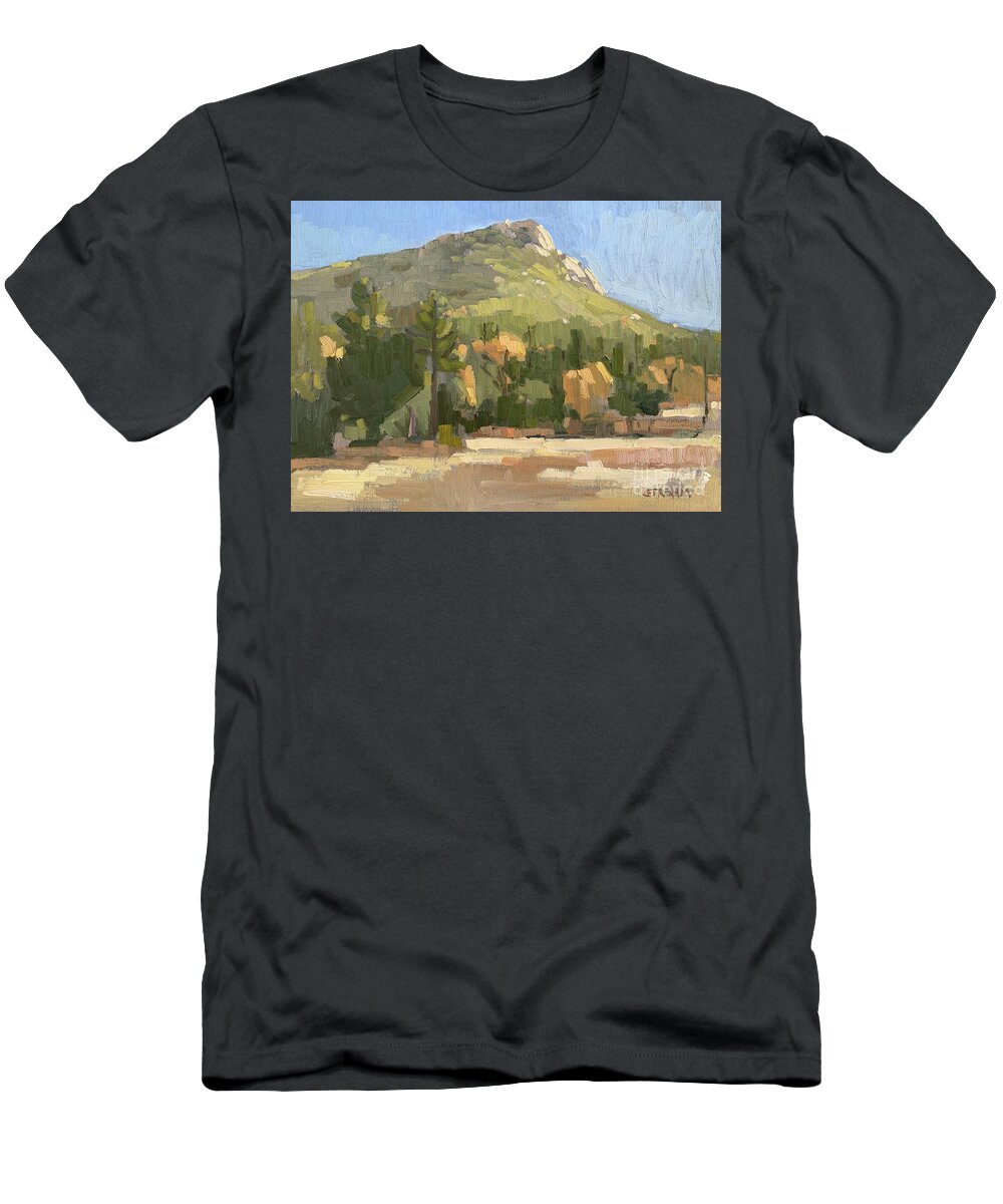 Stonewall Peak T-Shirt featuring the painting Stonewall Peak - Cuyamaca Rancho State Park, Julian, California by Paul Strahm
