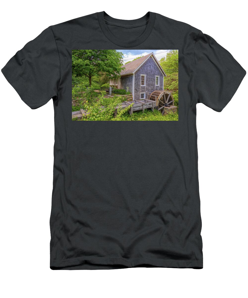 Cape Cod T-Shirt featuring the photograph Stony Brook Grist Mill and Museum by Rod Best