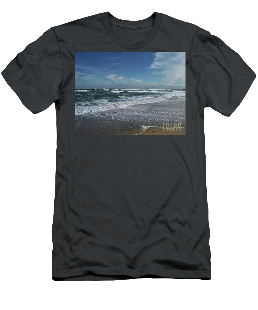 Salisbury Beach T-Shirt featuring the photograph Stormy Days by Eunice Miller