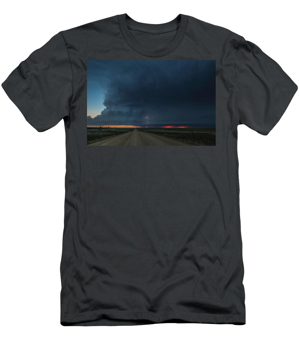 Supercell T-Shirt featuring the photograph Striking Structure by Brian Gustafson