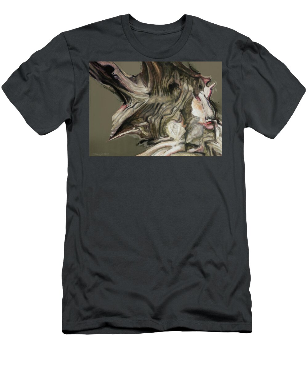 #art T-Shirt featuring the painting Study of a Body 41 by Veronica Huacuja