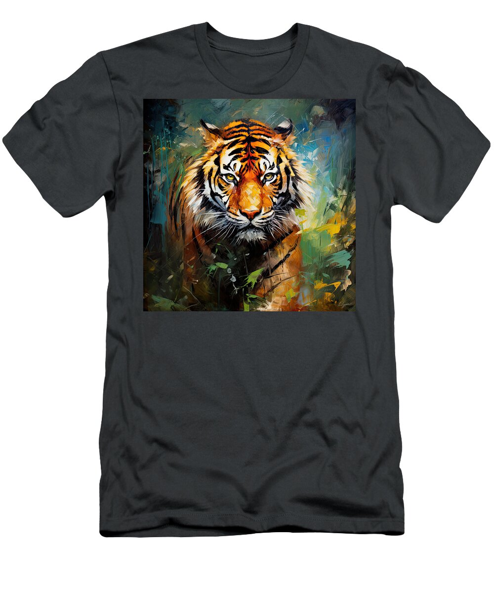 Tiger T-Shirt featuring the photograph Sumatran by Lourry Legarde