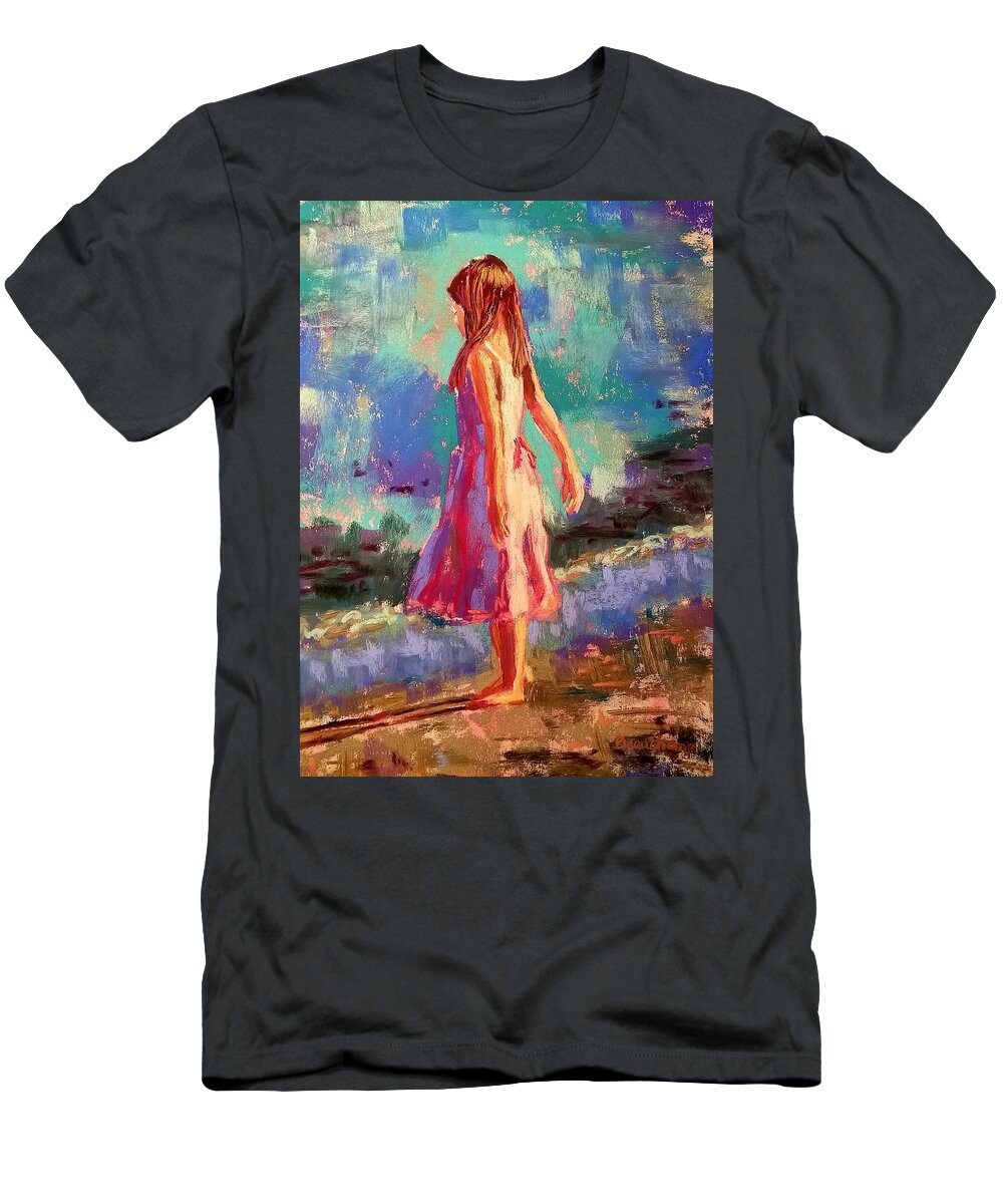 Summer T-Shirt featuring the pastel Summer Memories by Nancy Beauchamp