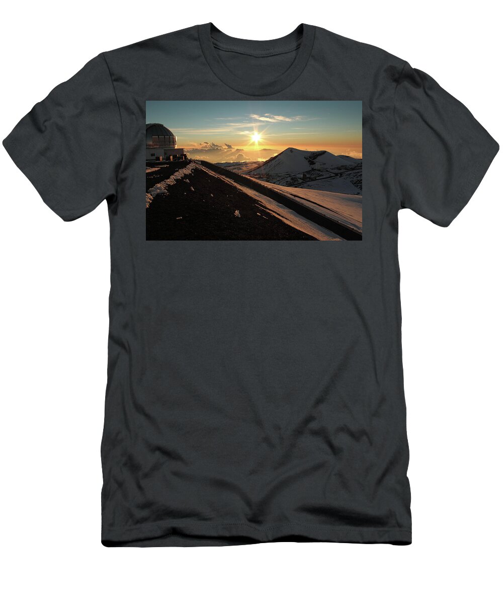 Rackers Photography T-Shirt featuring the photograph Sundown on Mauna Kea by Scott Rackers