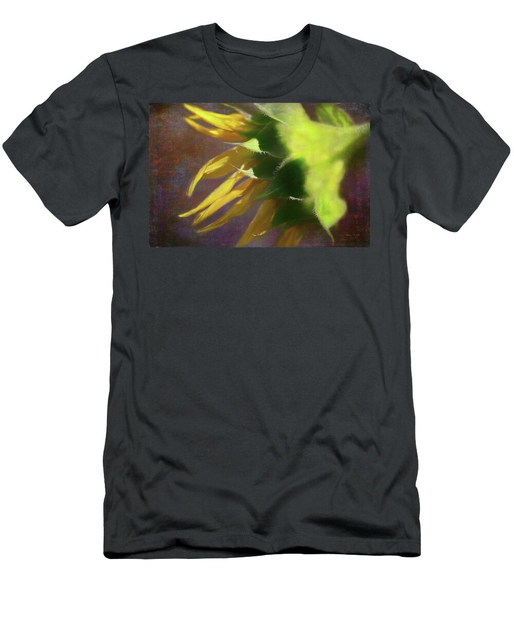 Sunflower On The Side T-Shirt featuring the photograph Sunflower On The Side by Bellesouth Studio