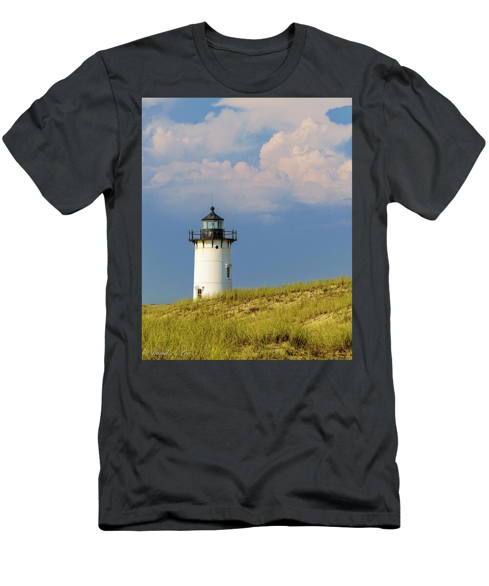 Lighthouse T-Shirt featuring the photograph Sunlit Lighthouse by David Lee