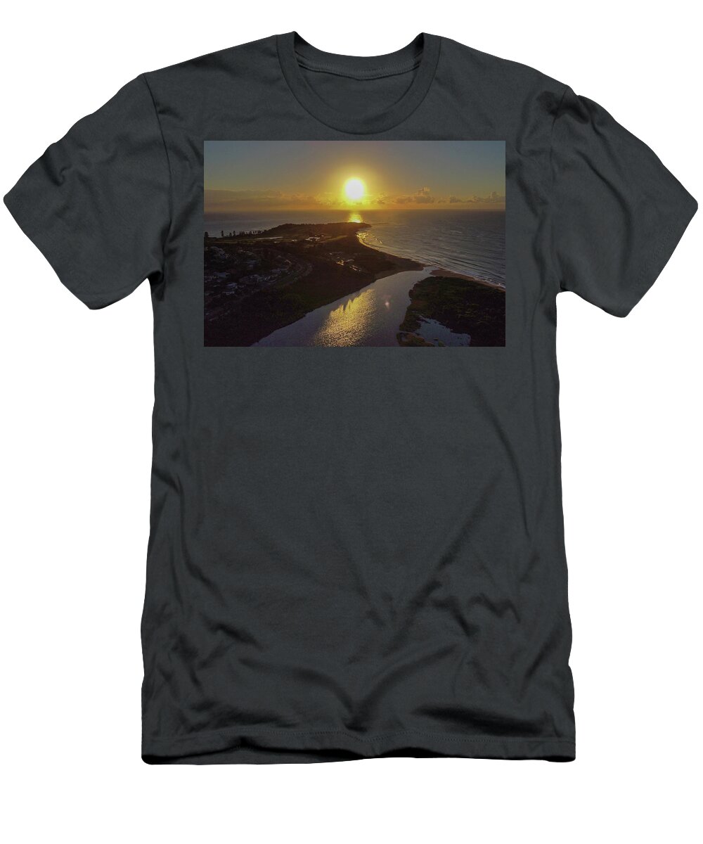 Road T-Shirt featuring the photograph Sunrise at Long Reef by Andre Petrov
