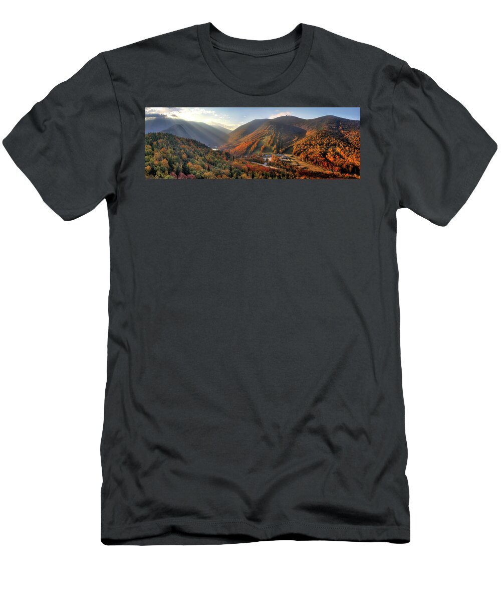 New Hampshire T-Shirt featuring the photograph Sunrise in Franconia Notch by White Mountain Images
