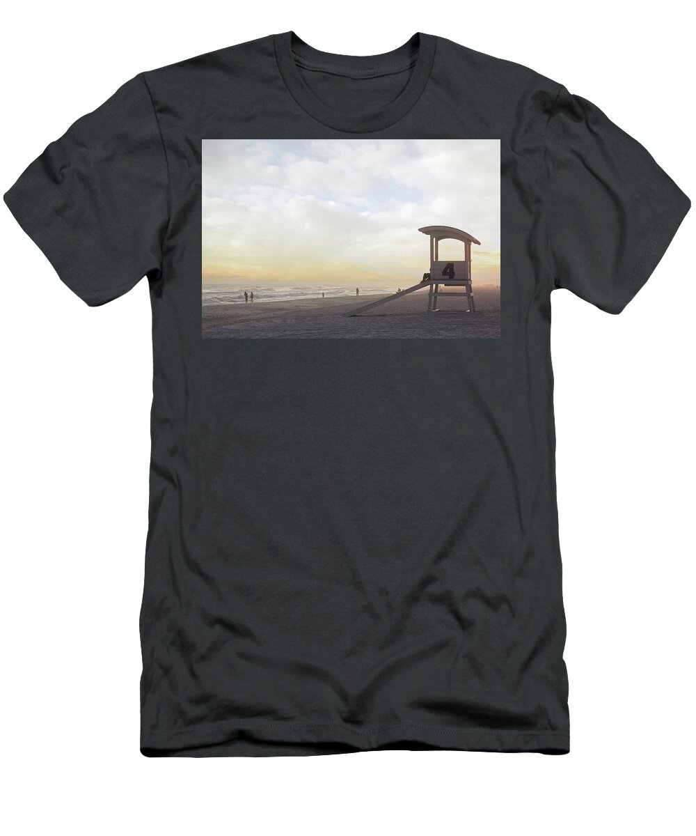 Sunset T-Shirt featuring the photograph Sunset at Gulf Shores by Sennie Pierson