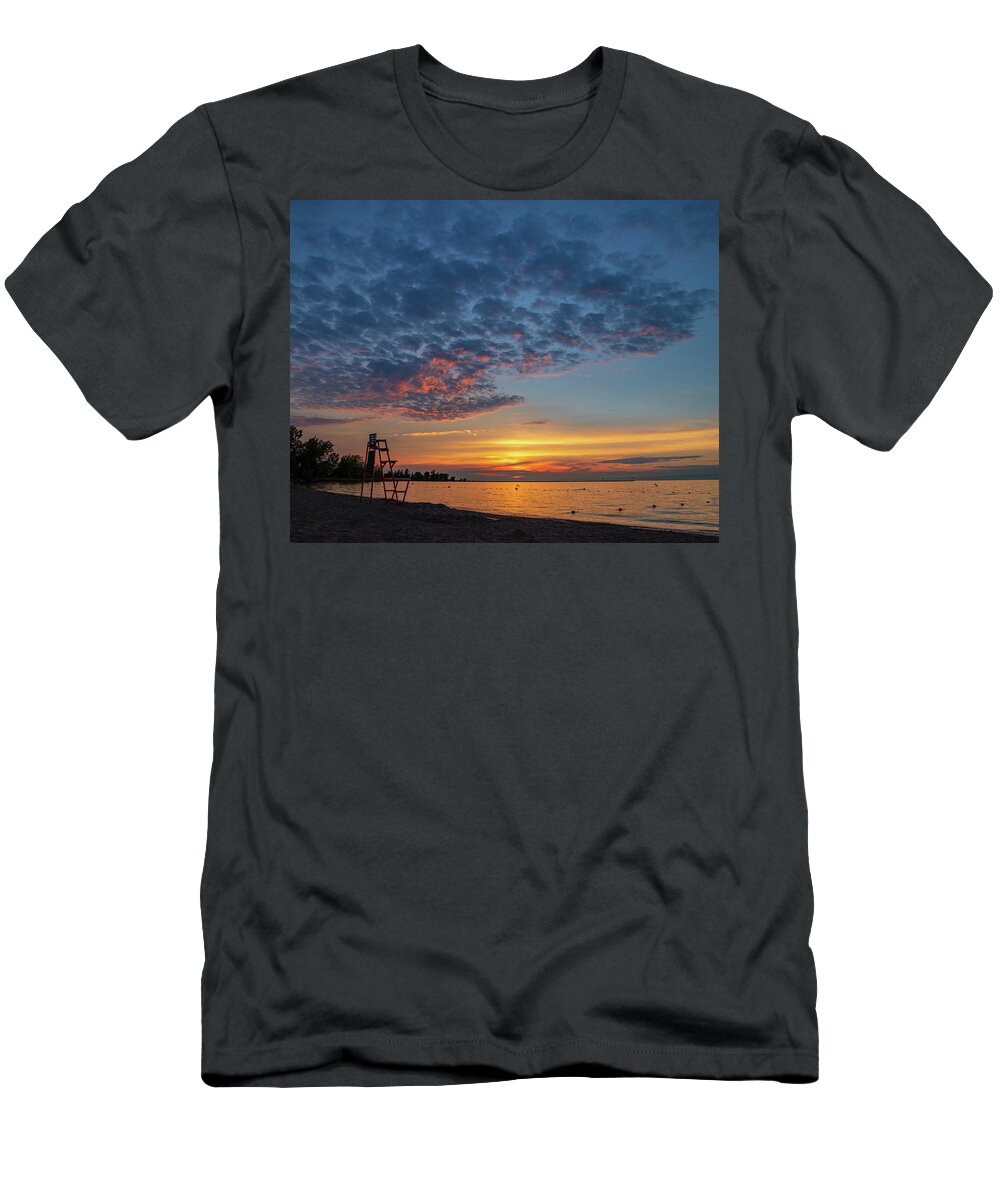 Fair Haven State Park Sunset T-Shirt featuring the photograph Sunset by the Bay by Rod Best