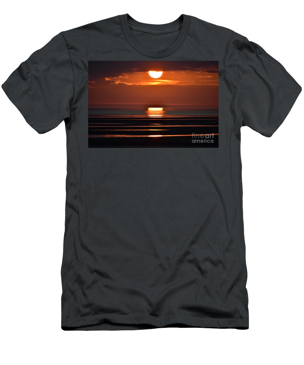 Sunset T-Shirt featuring the photograph Sunset Encounters Cape Cod by Debra Banks