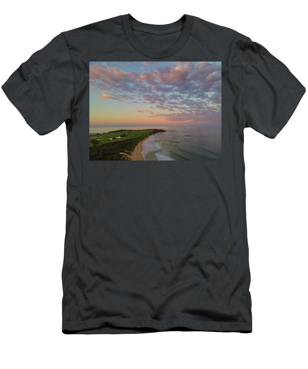 Long Reef T-Shirt featuring the photograph Sunset over Long Reef by Andre Petrov