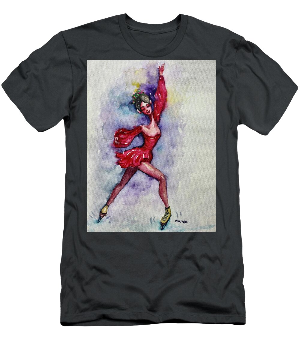  T-Shirt featuring the painting Super Star by Mikyong Rodgers