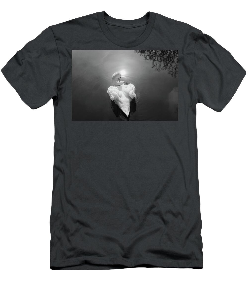 Swan T-Shirt featuring the photograph Swan 3 by Cindy Robinson