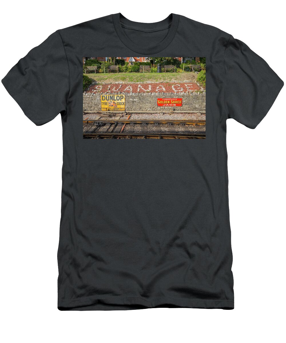 Bournemouth T-Shirt featuring the photograph Swanage Railway by Stuart C Clarke