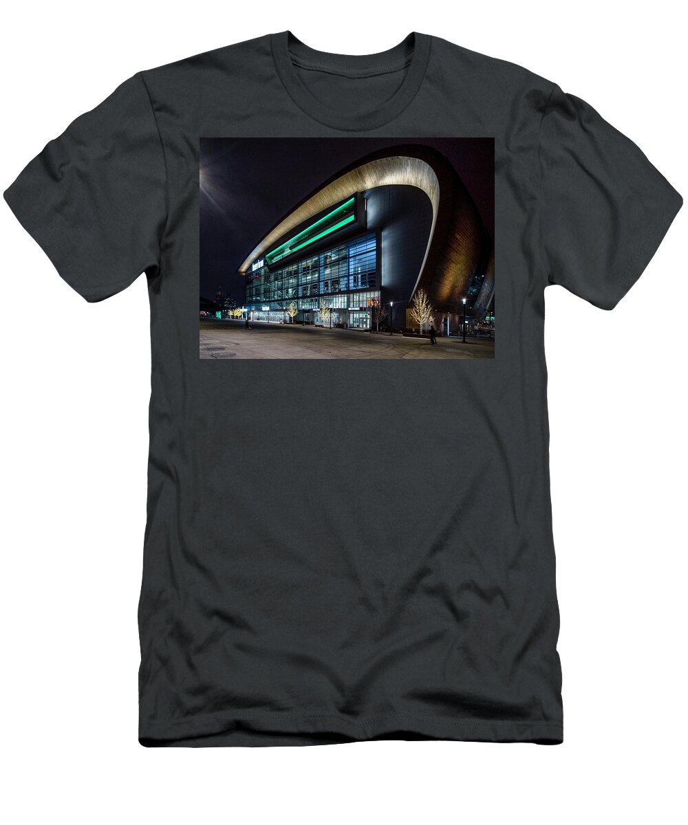 Milwaukee Downtown T-Shirt featuring the photograph Swoosh by Kristine Hinrichs
