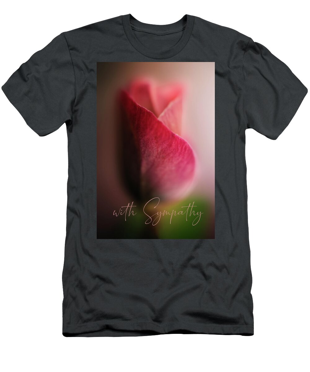 Photography T-Shirt featuring the digital art Sympathy Rose by Terry Davis