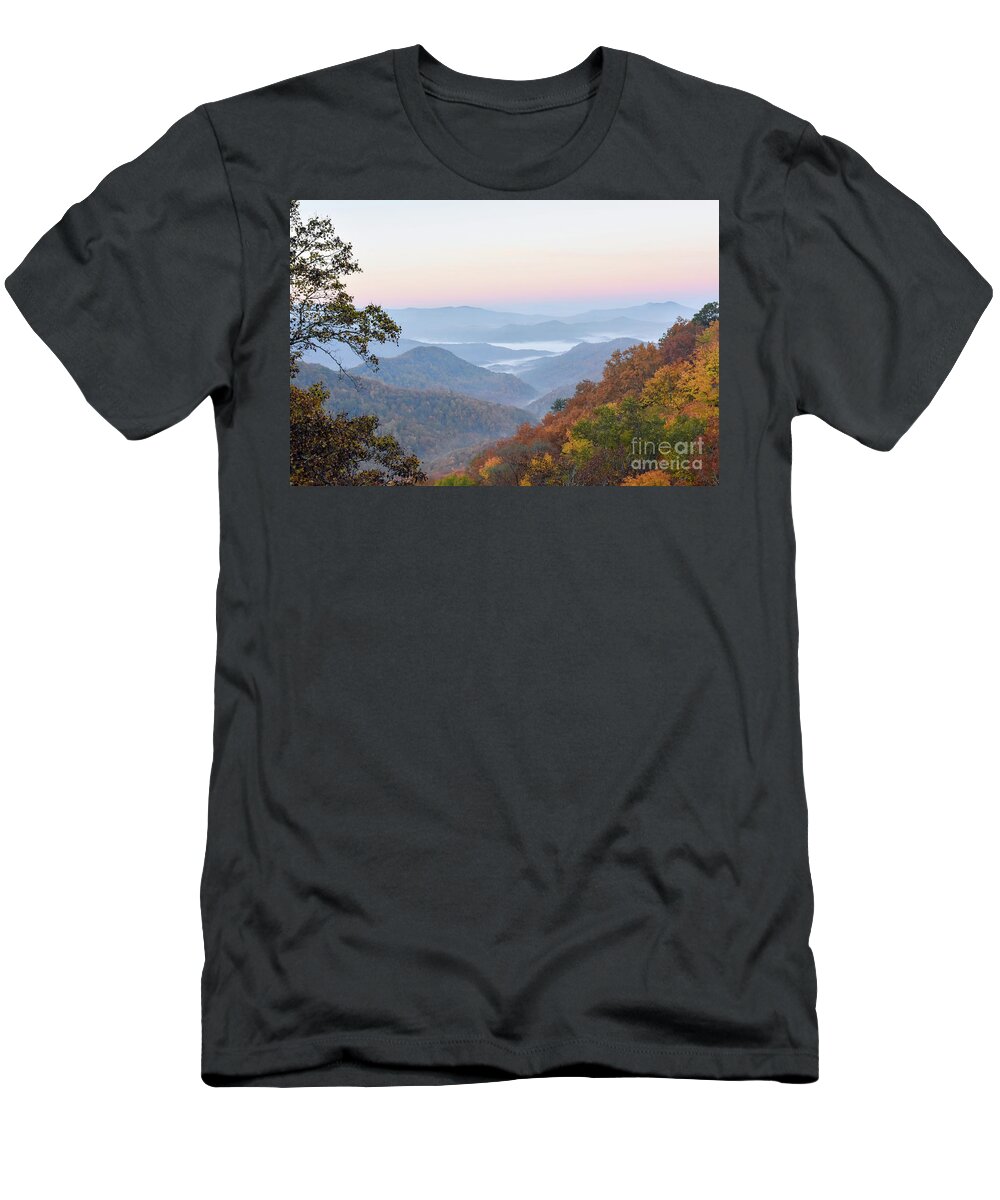 Tellico T-Shirt featuring the photograph Tellico Plains Skyway by Teri Atkins Brown