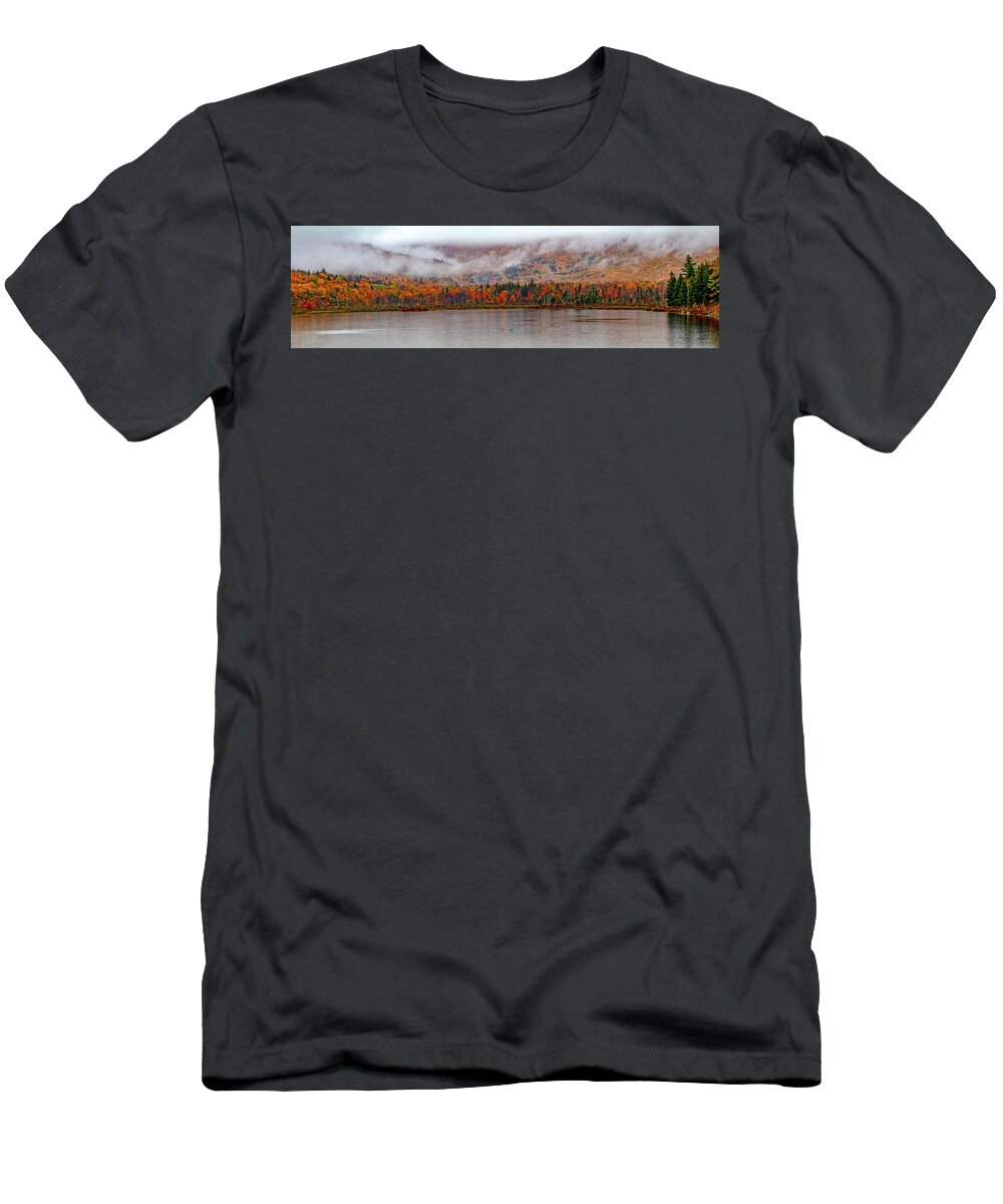 Fog T-Shirt featuring the photograph The Basin in Fog by Jeff Folger
