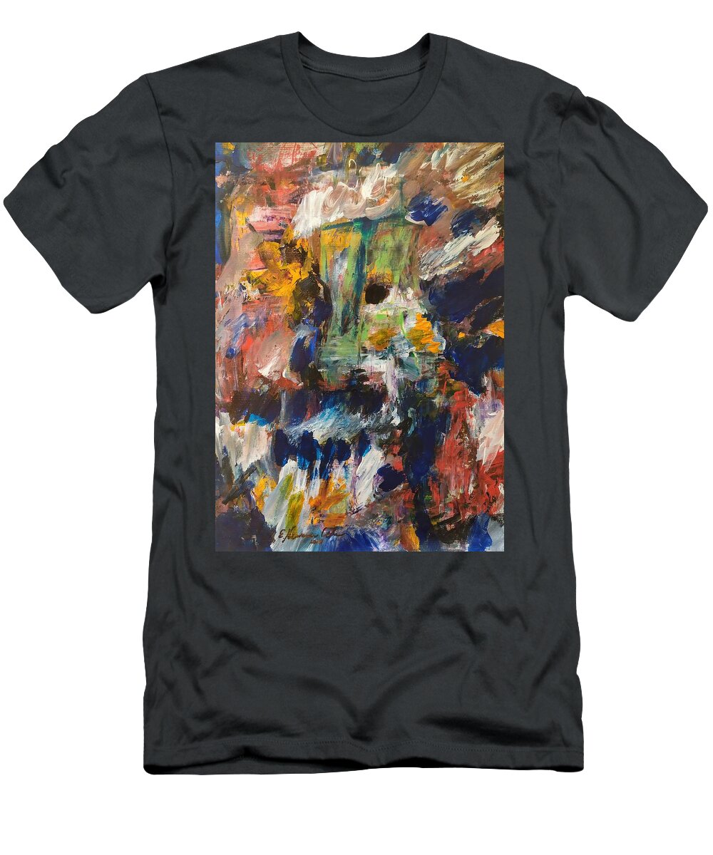 Beast T-Shirt featuring the painting The Beast in Man by Esther Newman-Cohen