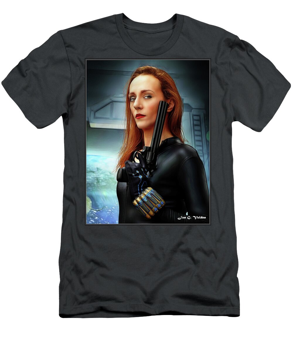 Black Widow T-Shirt featuring the photograph The Black Widow Maker by Jon Volden