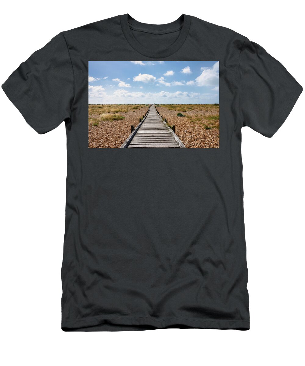 Boardwalk T-Shirt featuring the photograph The boardwalk landscape by Steev Stamford