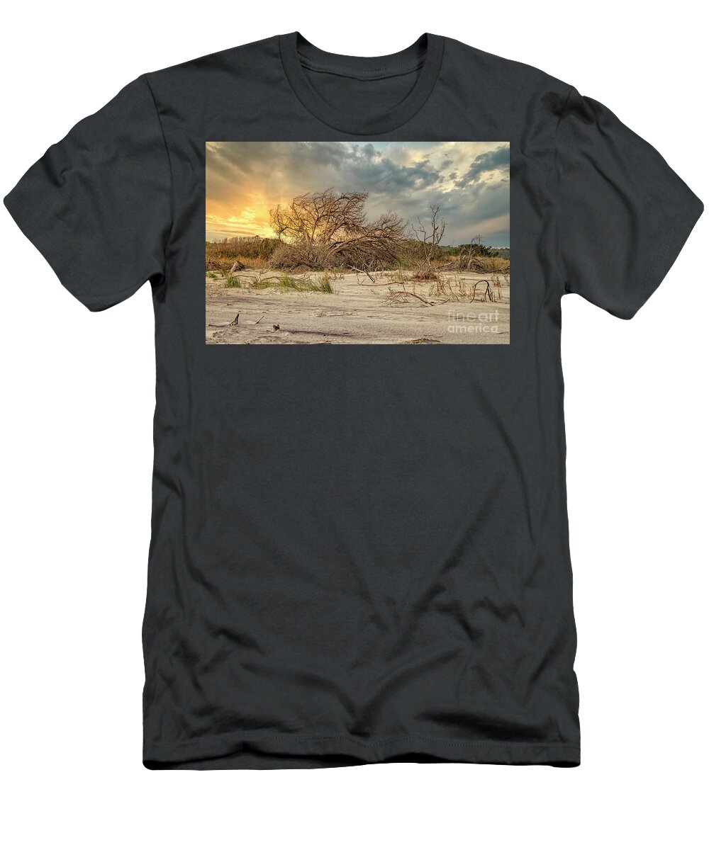 Scenic T-Shirt featuring the photograph The Burning Bush by Kathy Baccari