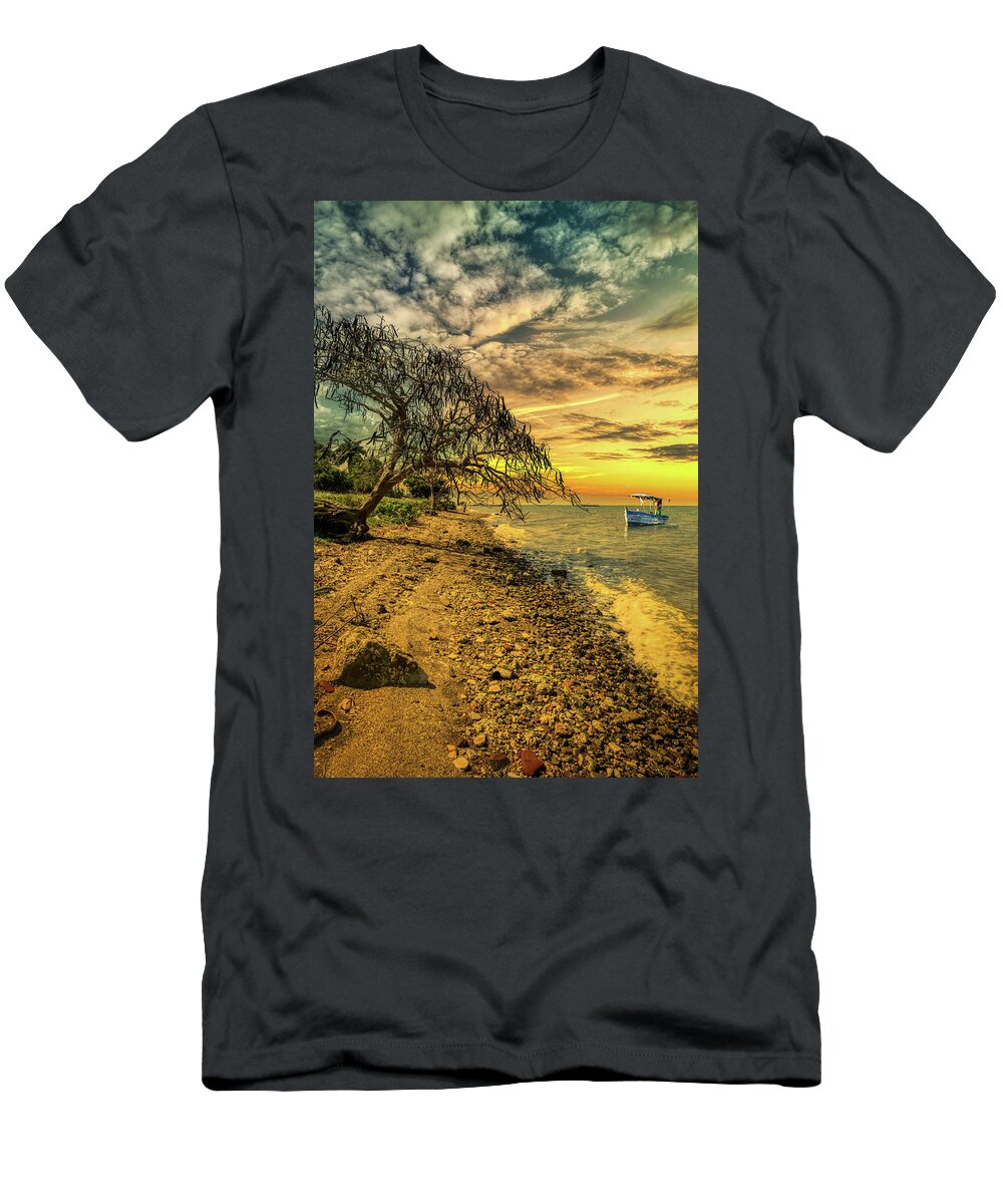 Cuba T-Shirt featuring the photograph The Carob Tree by Micah Offman