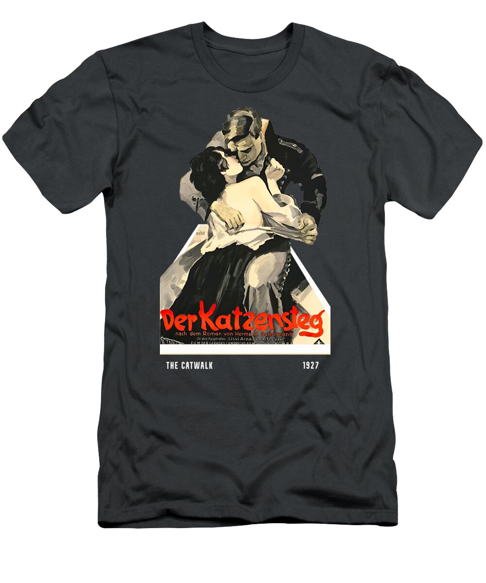 Catwalk T-Shirt featuring the mixed media ''The Catwalk'', 1927 - 3d movie poster by Movie World Posters