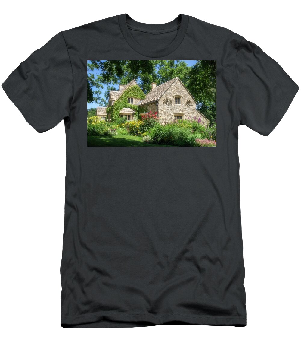 Greenfield Village T-Shirt featuring the photograph The Cotswold Cottage by Robert Carter
