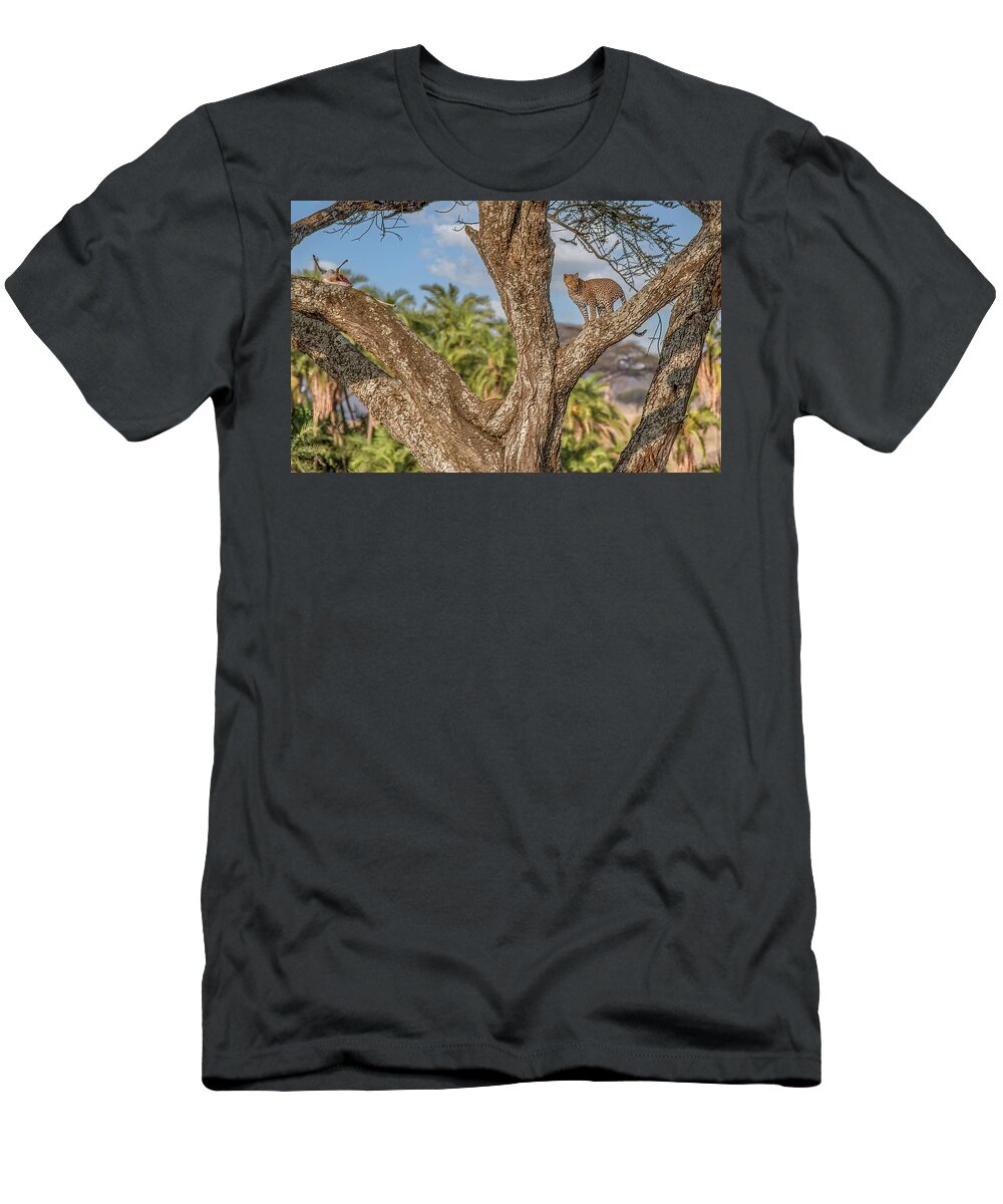  T-Shirt featuring the photograph The Cycle of Life, Serengeti National Park by Marcy Wielfaert