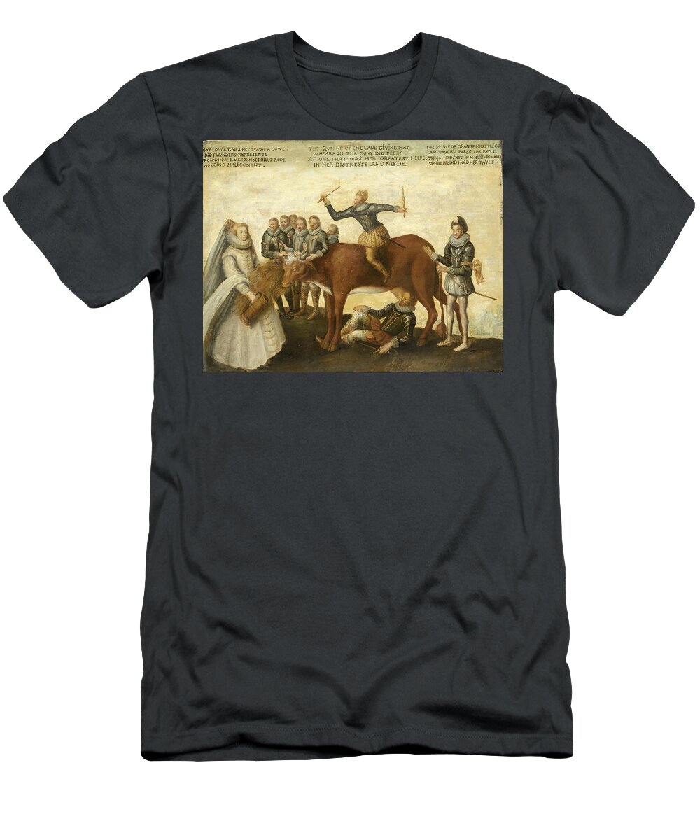 Anonymous T-Shirt featuring the painting The Dairy Cow by Anonymous