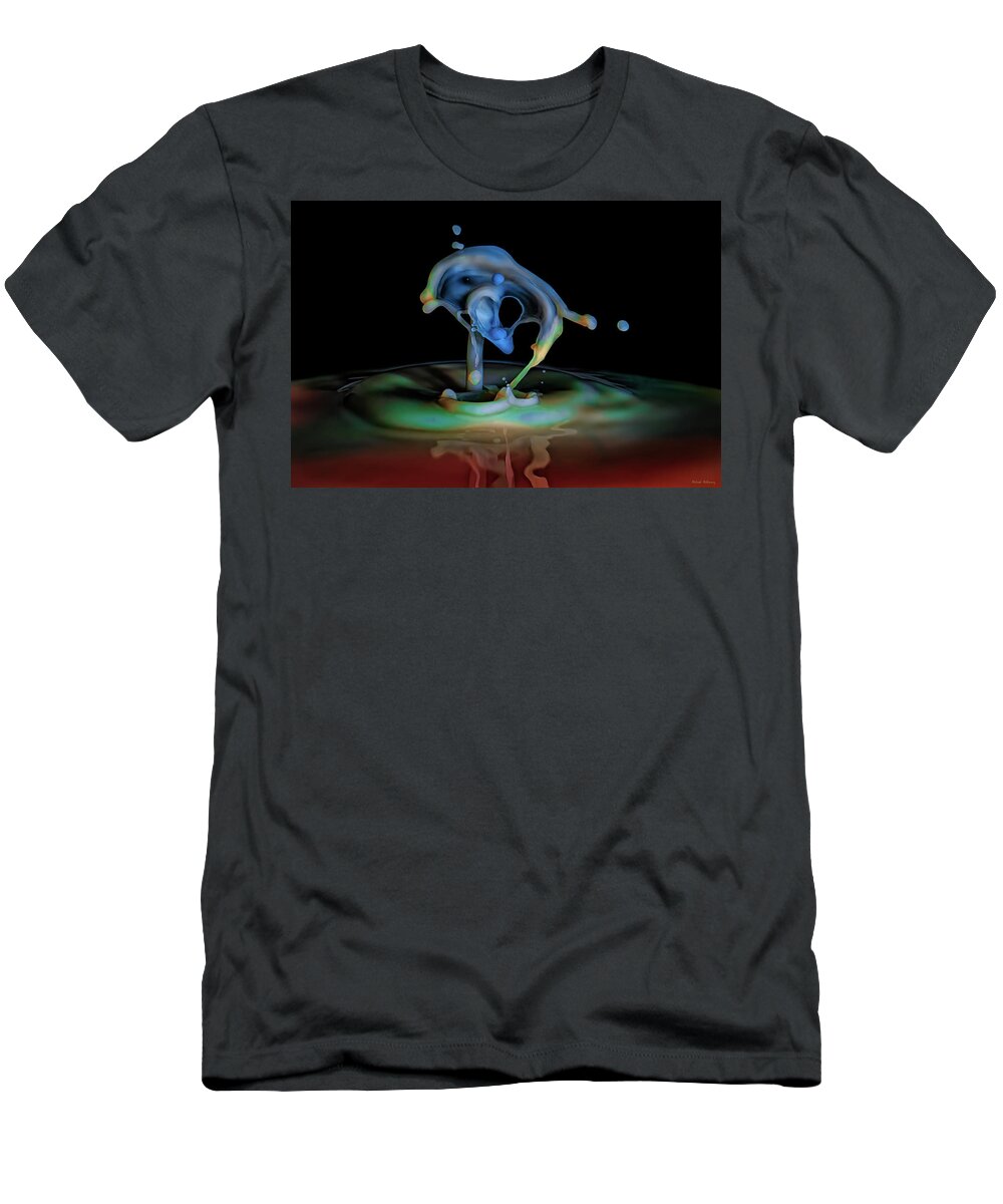 Water Drop T-Shirt featuring the photograph The Dolphin by Michael McKenney