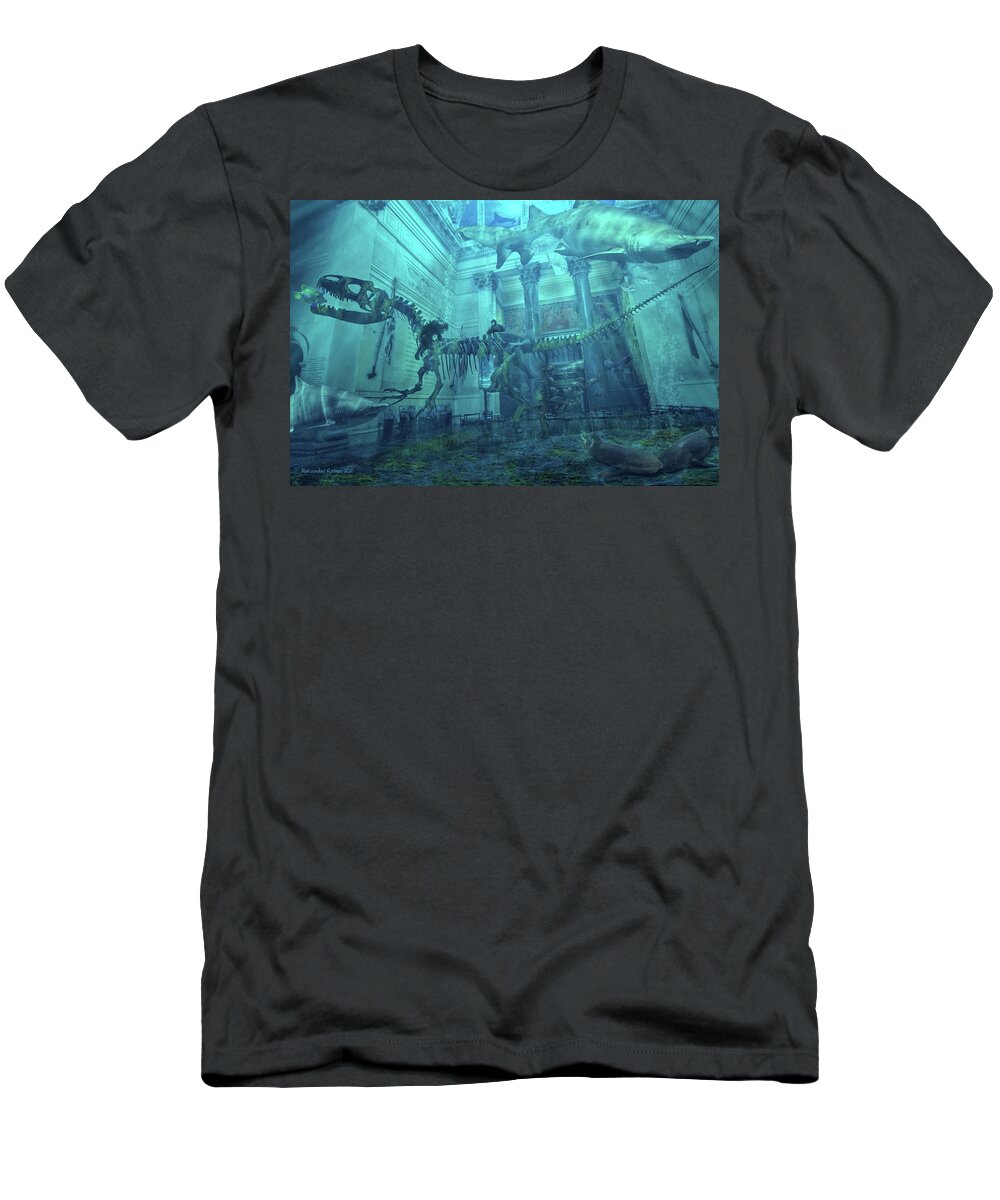 Ny T-Shirt featuring the photograph The Effect of Melting ice on New York #3 by Aleksander Rotner