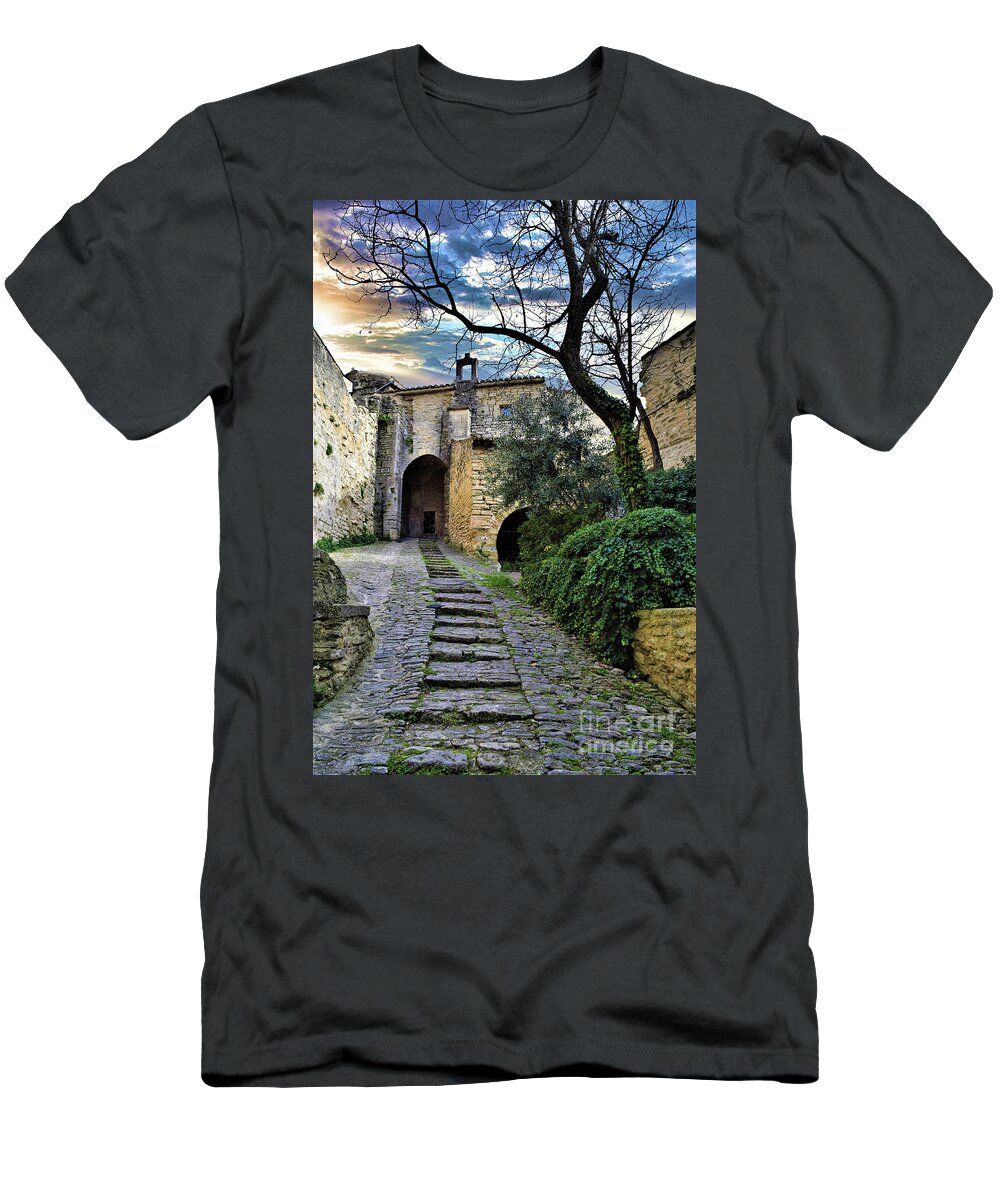 Castle T-Shirt featuring the photograph The Entrance - Photo 173 by Lucie Dumas