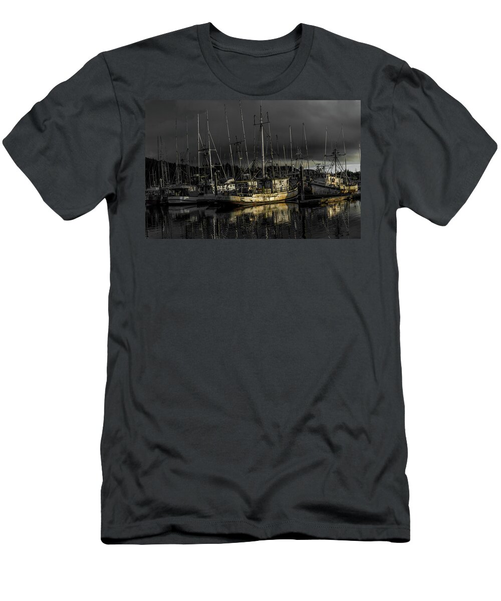 Marine T-Shirt featuring the photograph The Fishermans Fleet by Jason Brooks
