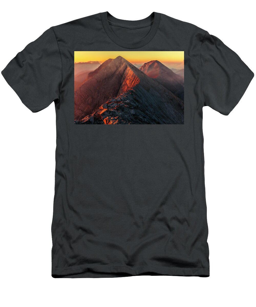 Bulgaria T-Shirt featuring the photograph The Foal Ridge by Evgeni Dinev