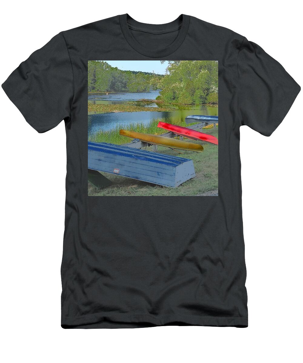 Lakes T-Shirt featuring the photograph The Hues Of Hopewell by Tami Quigley