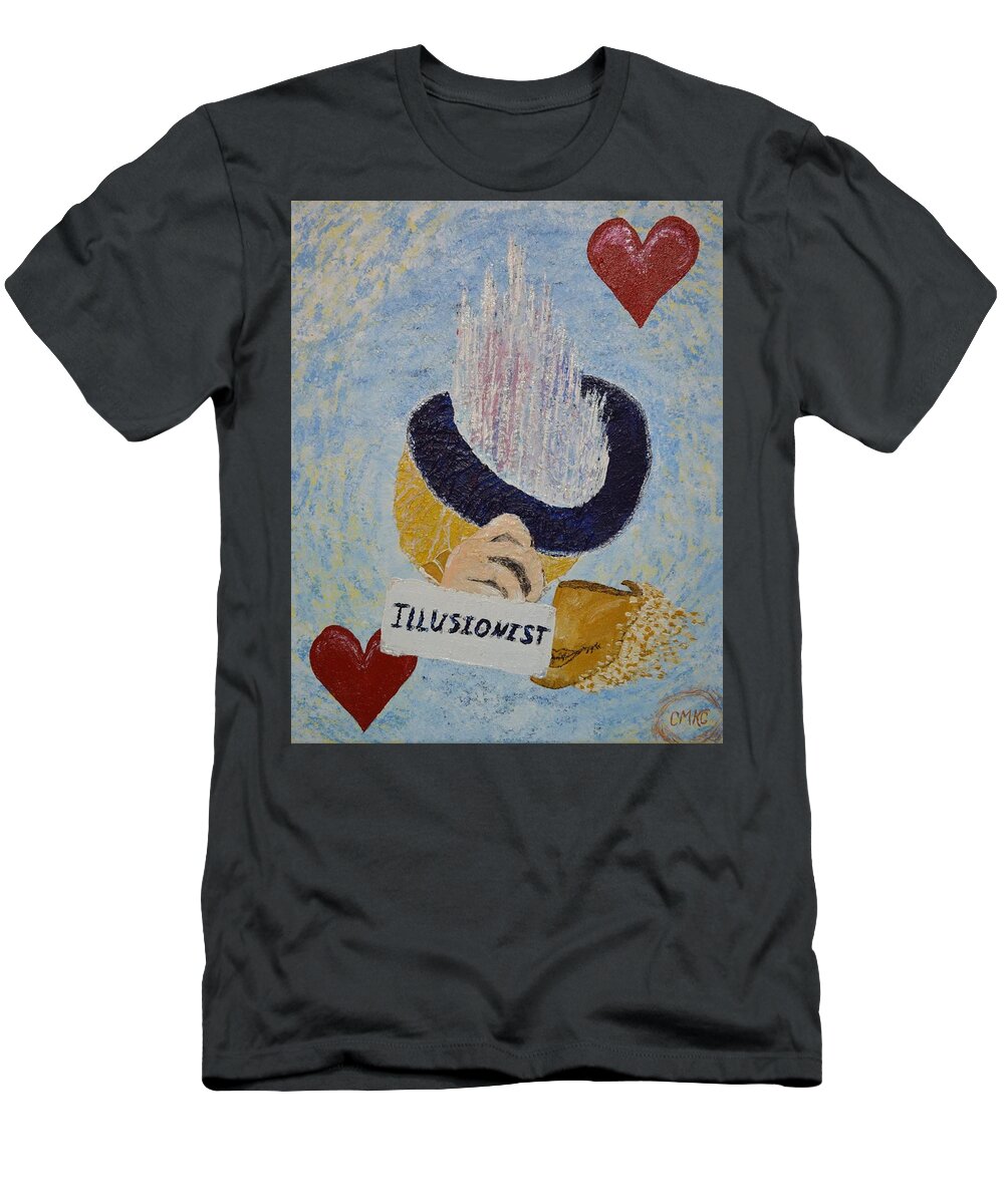  T-Shirt featuring the painting The Illusionist by Christina Knight