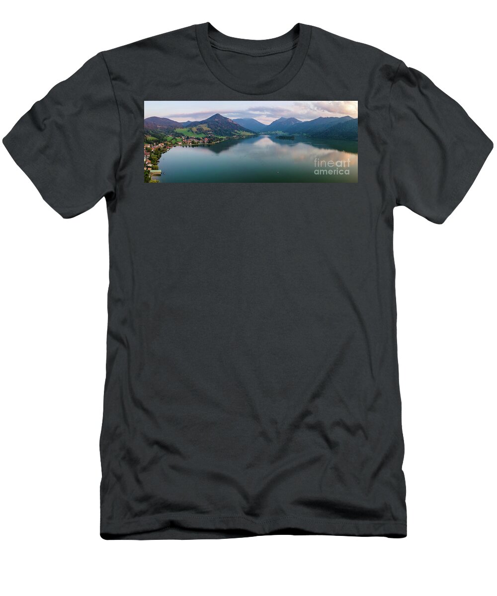 Alps T-Shirt featuring the photograph The lake and the Alps by Hannes Cmarits