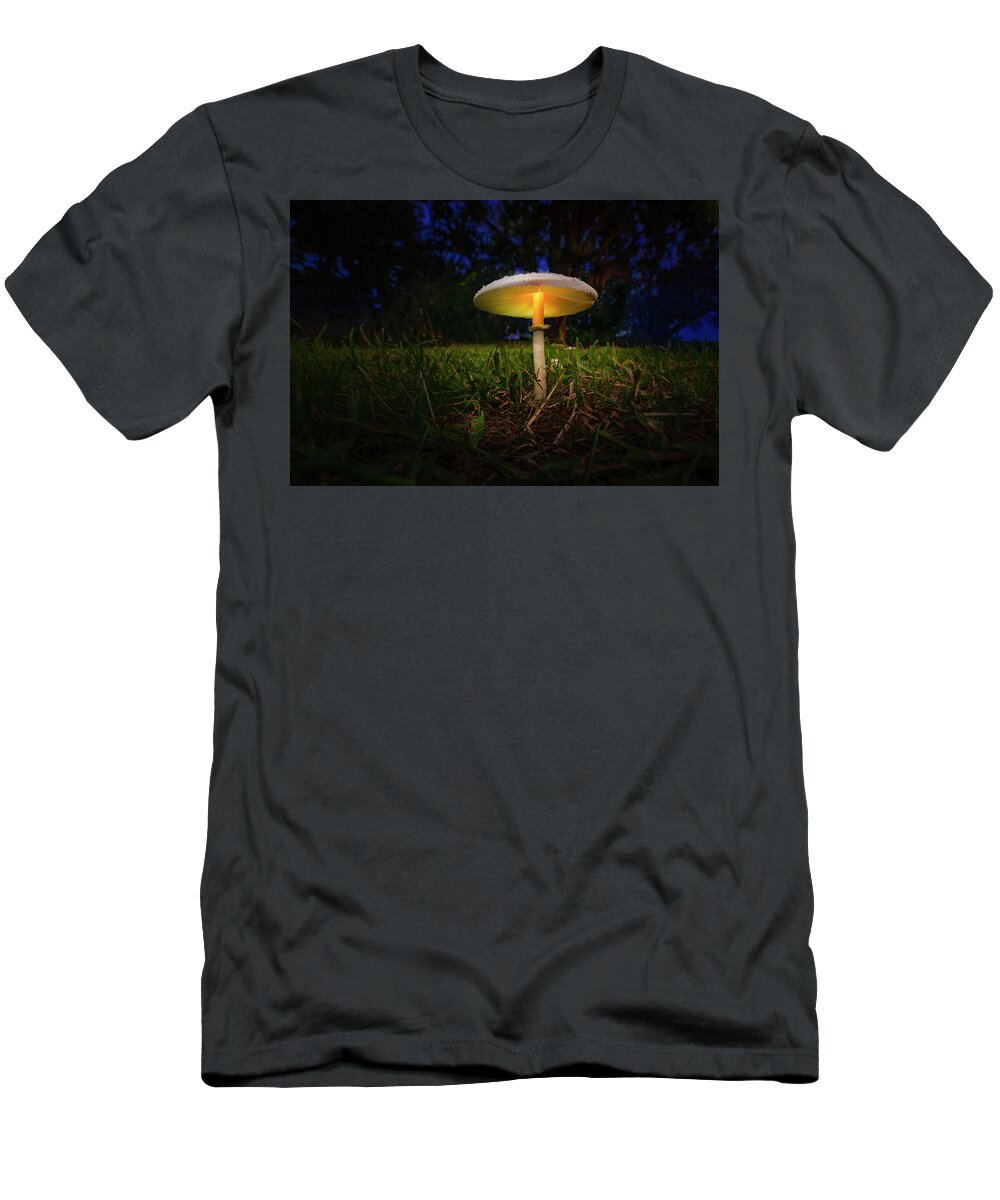 Mushroom T-Shirt featuring the photograph The Magic Mushroom by Mark Andrew Thomas